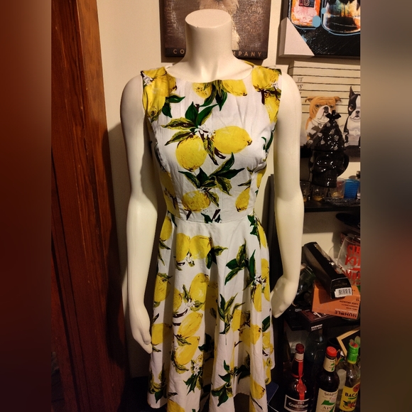 Grace Karin "Life's a Lemon" Pin up style Dress! - Picture 2 of 5